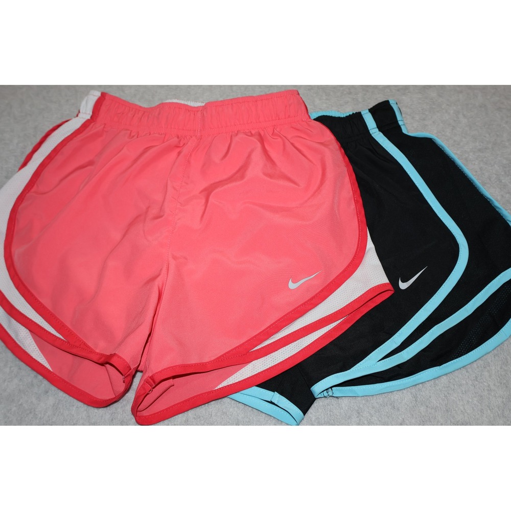 Nike Tempo Lined Running Shorts Women XS Black Pink Lot 2 Pack Dri-FIT 3" Inseam